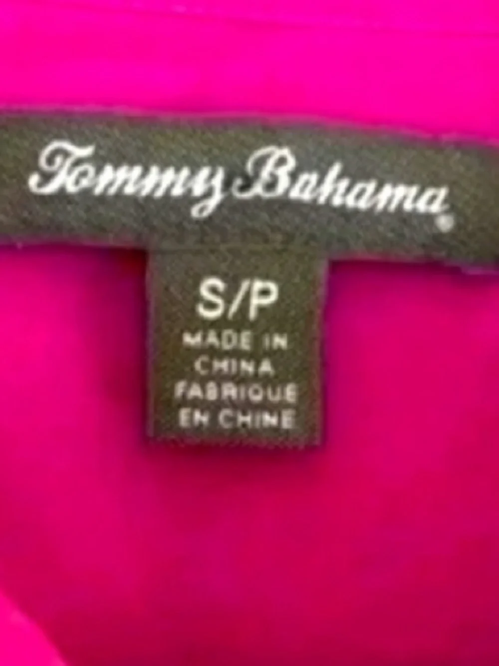 Tommy Bahama Silk Magenta “June” Relaxed Fit Button Down Blouse - Picture 6 of 7